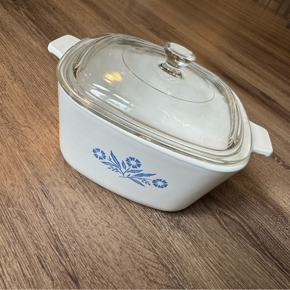 Vintage CorningWare Dish Wish Lid, 1 3/4 Quart Cornflower Blue
